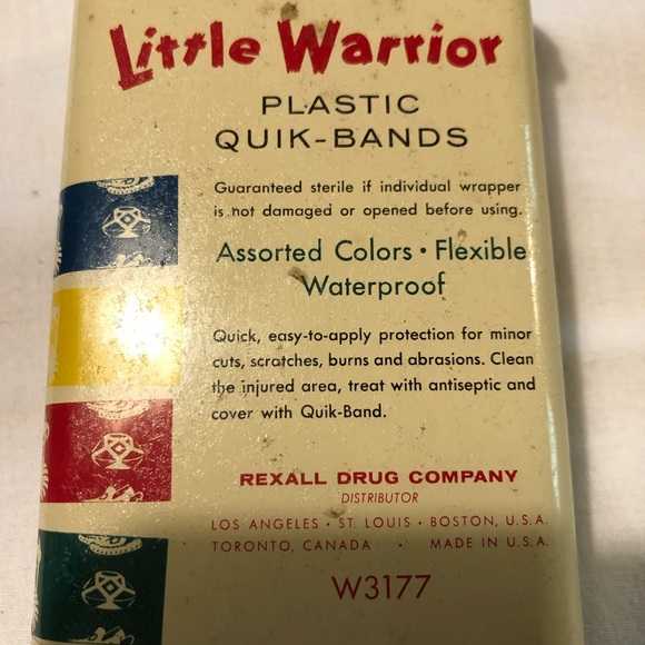 Vintage ‘Little Warrior’ Band-aide Tin - Picture 4 of 8